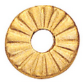 Gold Rosette w/1/16" Hole